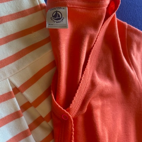 Petit Bateau (Luxury Brand) Dress And Sweater Set Girls Size 10 - Picture 6 of 6